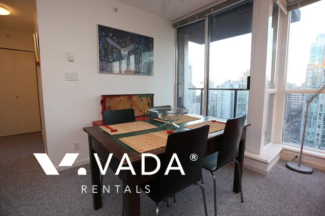 Brava in Downtown - Furnished 1 Bedroom Apartment For Rent in Vancouver at 1801 - 1199 Seymour Street, Vancouver, BC