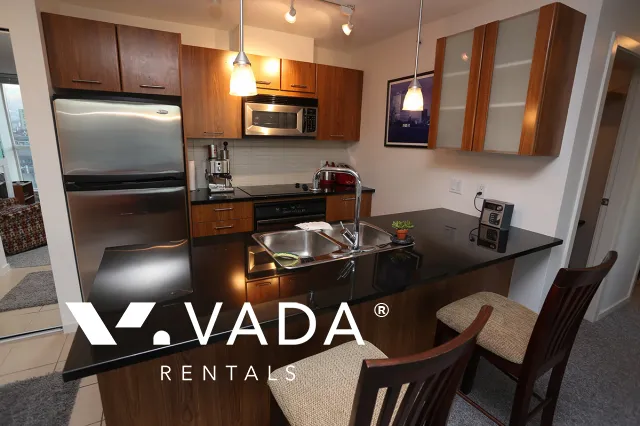 Brava in Downtown - Furnished 1 Bedroom Apartment For Rent in Vancouver at 1801 - 1199 Seymour Street, Vancouver, BC