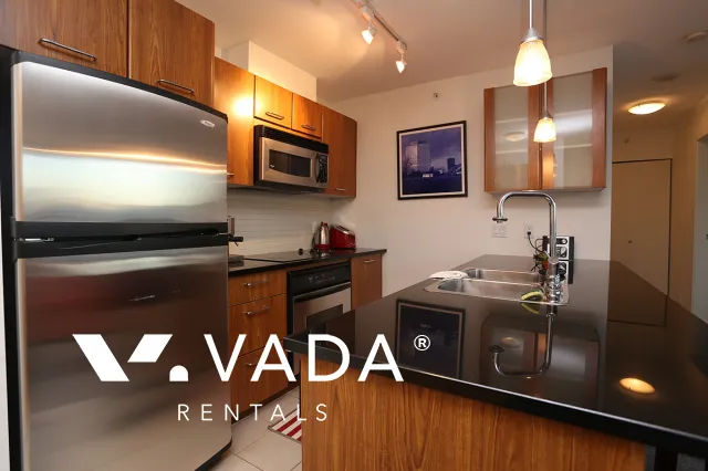 Brava in Downtown - Furnished 1 Bedroom Apartment For Rent in Vancouver at 1801 - 1199 Seymour Street, Vancouver, BC