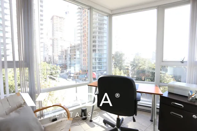 Azura in Yaletown - Furnished 1 Bedroom Apartment For Rent in Vancouver at 606 - 1495 Richards Street, Vancouver, BC