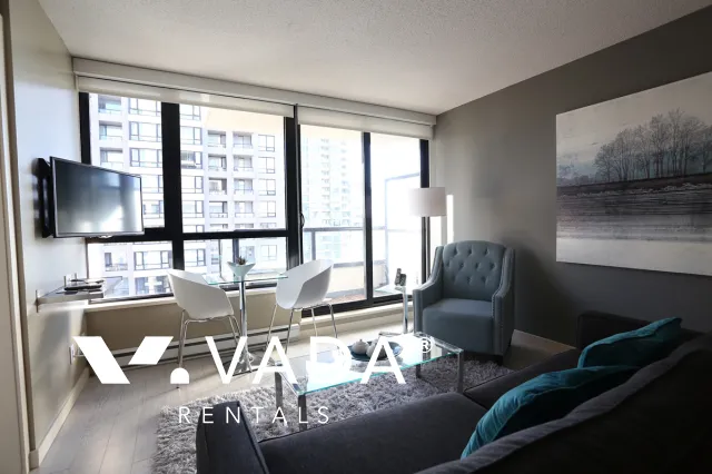 Yaletown Park in Yaletown - Furnished 1 Bedroom Apartment For Rent in Vancouver at 1303 - 977 Mainland Street, Vancouver, BC