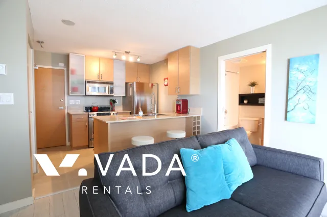 Yaletown Park in Yaletown - Furnished 1 Bedroom Apartment For Rent in Vancouver at 1303 - 977 Mainland Street, Vancouver, BC