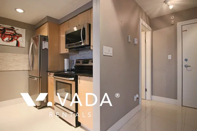 Waterworks in Yaletown - Furnished 1 Bedroom Apartment For Rent in Vancouver at 2501 - 1008 Cambie Street, Vancouver, BC