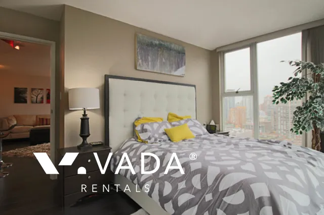 Waterworks in Yaletown - Furnished 1 Bedroom Apartment For Rent in Vancouver at 2501 - 1008 Cambie Street, Vancouver, BC