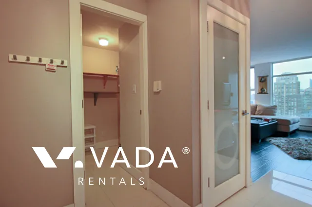 Waterworks in Yaletown - Furnished 1 Bedroom Apartment For Rent in Vancouver at 2501 - 1008 Cambie Street, Vancouver, BC