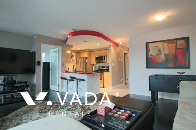 Waterworks in Yaletown - Furnished 1 Bedroom Apartment For Rent in Vancouver at 2501 - 1008 Cambie Street, Vancouver, BC