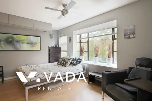 Kits Palisades in Kitsilano - Furnished 2 Bedroom Townhouse For Rent in Vancouver at 103 - 2119 Yew Street, Vancouver, BC