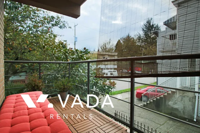 Kits Palisades in Kitsilano - Furnished 2 Bedroom Townhouse For Rent in Vancouver at 103 - 2119 Yew Street, Vancouver, BC
