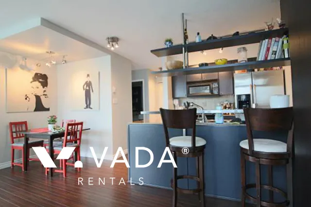 Azura in Yaletown - Furnished 1 Bedroom Apartment For Rent in Vancouver at 1506 - 1438 Richards Street, Vancouver, BC