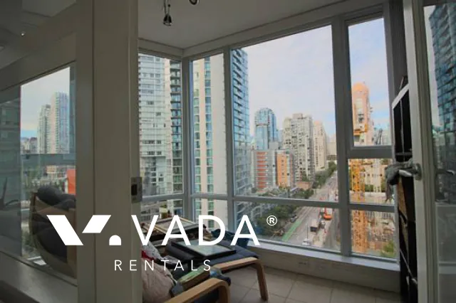 Azura in Yaletown - Furnished 1 Bedroom Apartment For Rent in Vancouver at 1506 - 1438 Richards Street, Vancouver, BC