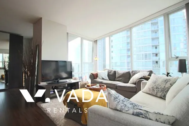 Azura in Yaletown - Furnished 1 Bedroom Apartment For Rent in Vancouver at 1506 - 1438 Richards Street, Vancouver, BC