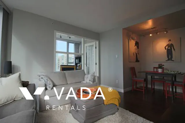 Azura in Yaletown - Furnished 1 Bedroom Apartment For Rent in Vancouver at 1506 - 1438 Richards Street, Vancouver, BC