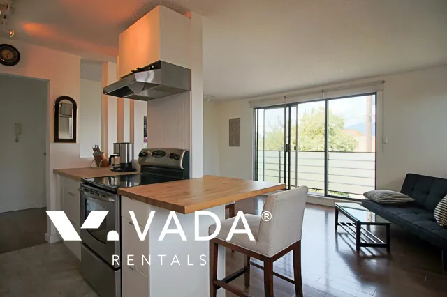 Sahlano Place in Kitsilano - Furnished 1 Bedroom Apartment For Rent in Vancouver at 204 - 1933 West 5th Avenue, Vancouver, BC