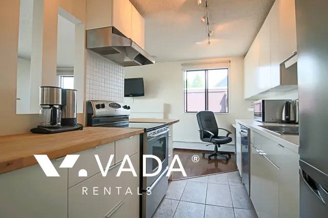 Sahlano Place in Kitsilano - Furnished 1 Bedroom Apartment For Rent in Vancouver at 204 - 1933 West 5th Avenue, Vancouver, BC