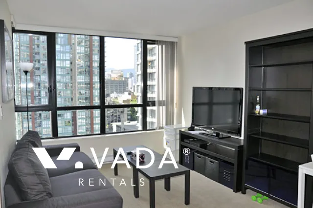 Yaletown Park in Yaletown - Furnished 1 Bedroom Apartment For Rent in Vancouver at 1801 - 977 Mainland Street, Vancouver, BC