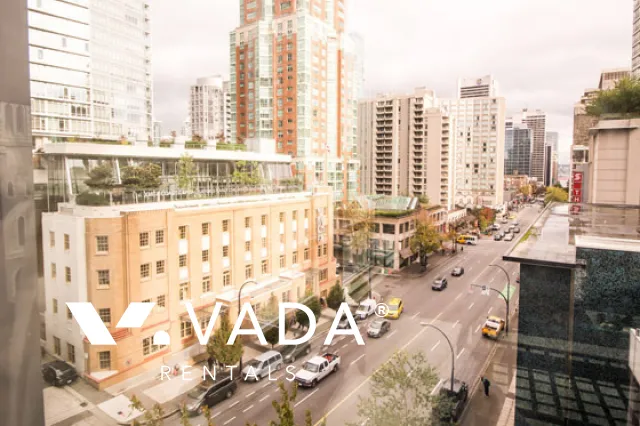 Electra in Downtown - Furnished 1 Bedroom Apartment For Rent in Vancouver at 408 - 989 Nelson Street, Vancouver, BC