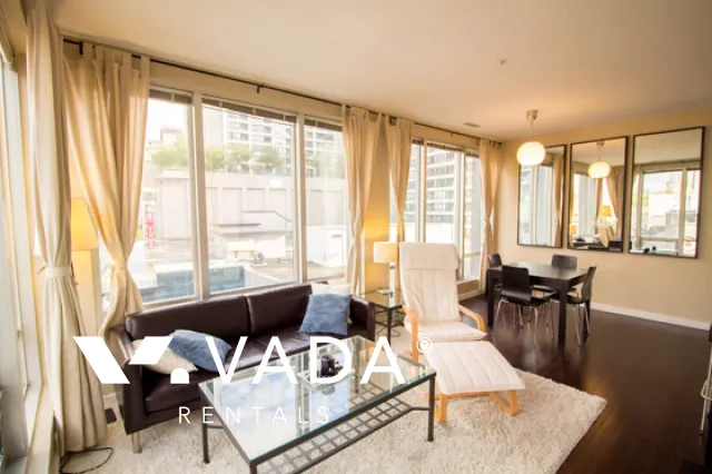 Electra in Downtown - Furnished 1 Bedroom Apartment For Rent in Vancouver at 408 - 989 Nelson Street, Vancouver, BC