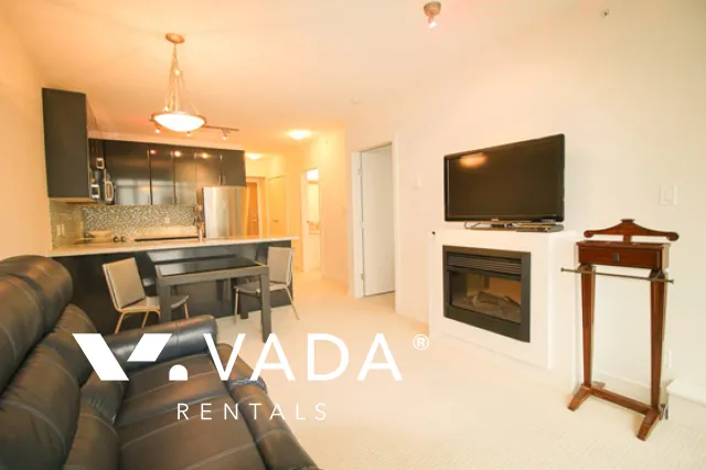 Sapphire in Coal Harbour - Furnished 1 Bedroom Apartment For Rent in Vancouver at 2202 - 1188 West Pender Street, Vancouver, BC