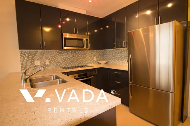 Sapphire in Coal Harbour - Furnished 1 Bedroom Apartment For Rent in Vancouver at 2202 - 1188 West Pender Street, Vancouver, BC