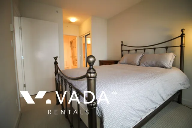 Sapphire in Coal Harbour - Furnished 1 Bedroom Apartment For Rent in Vancouver at 2202 - 1188 West Pender Street, Vancouver, BC