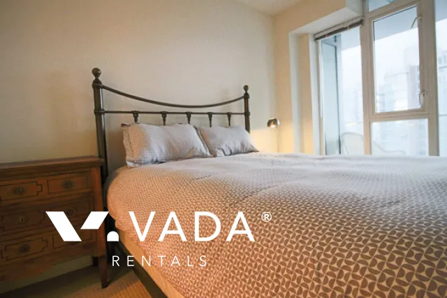 Sapphire in Coal Harbour - Furnished 1 Bedroom Apartment For Rent in Vancouver at 2202 - 1188 West Pender Street, Vancouver, BC