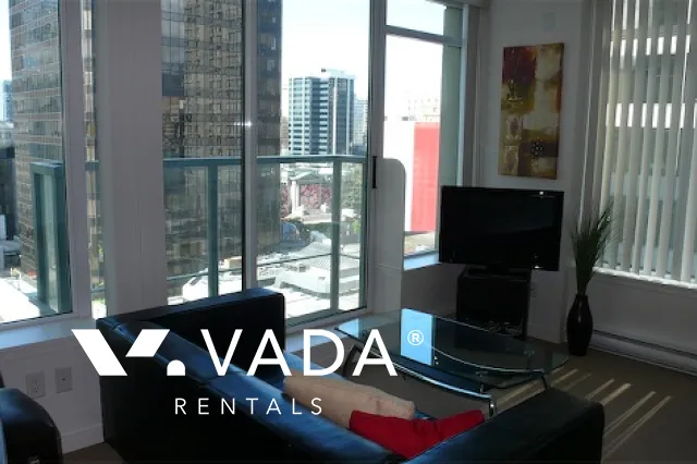 The Hudson in Downtown - Furnished 1 Bedroom Apartment For Rent in Vancouver at 1305 - 610 Granville Street, Vancouver, BC