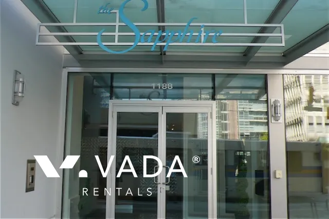 Sapphire in Coal Harbour - 1 Bedroom Apartment For Rent in Vancouver at 1803 - 1188 West Pender Street, Vancouver, BC