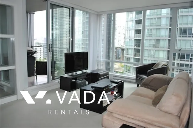 Azura in Yaletown - Furnished 1 Bedroom Apartment For Rent in Vancouver at 1105 - 1438 Richards Street, Vancouver, BC