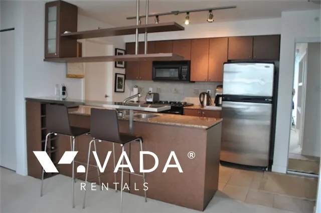 Azura in Yaletown - Furnished 1 Bedroom Apartment For Rent in Vancouver at 1105 - 1438 Richards Street, Vancouver, BC