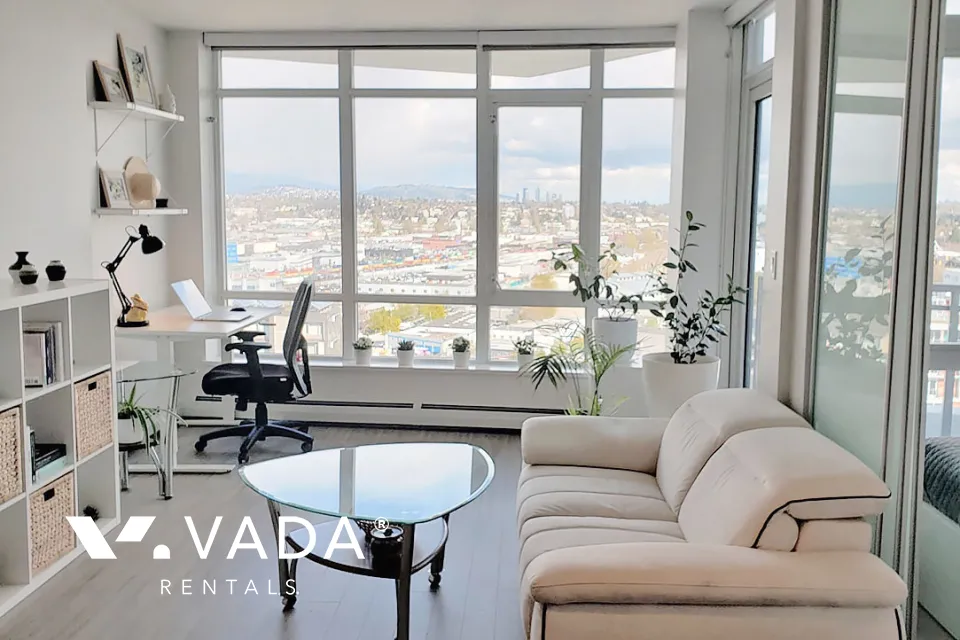 Opsal in Southeast False Creek - Furnished 1 Bedroom Apartment For Rent in Vancouver at 2005 - 1775 Quebec Street, Vancouver, BC