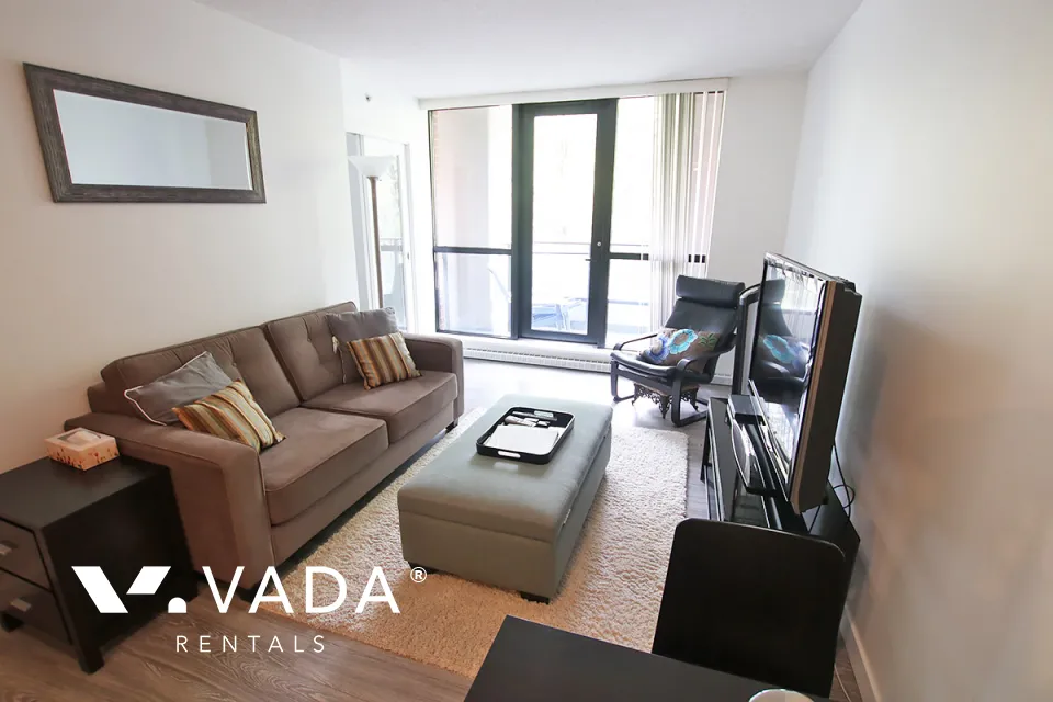 Yaletown Park in Yaletown - Furnished 1 Bedroom Apartment For Rent in Vancouver at 306 - 977 Mainland Street, Vancouver, BC