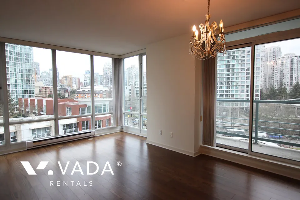 Quaywest in Yaletown - 1 Bedroom Apartment For Rent in Vancouver at 806 - 1067 Marinaside Crescent, Vancouver, BC