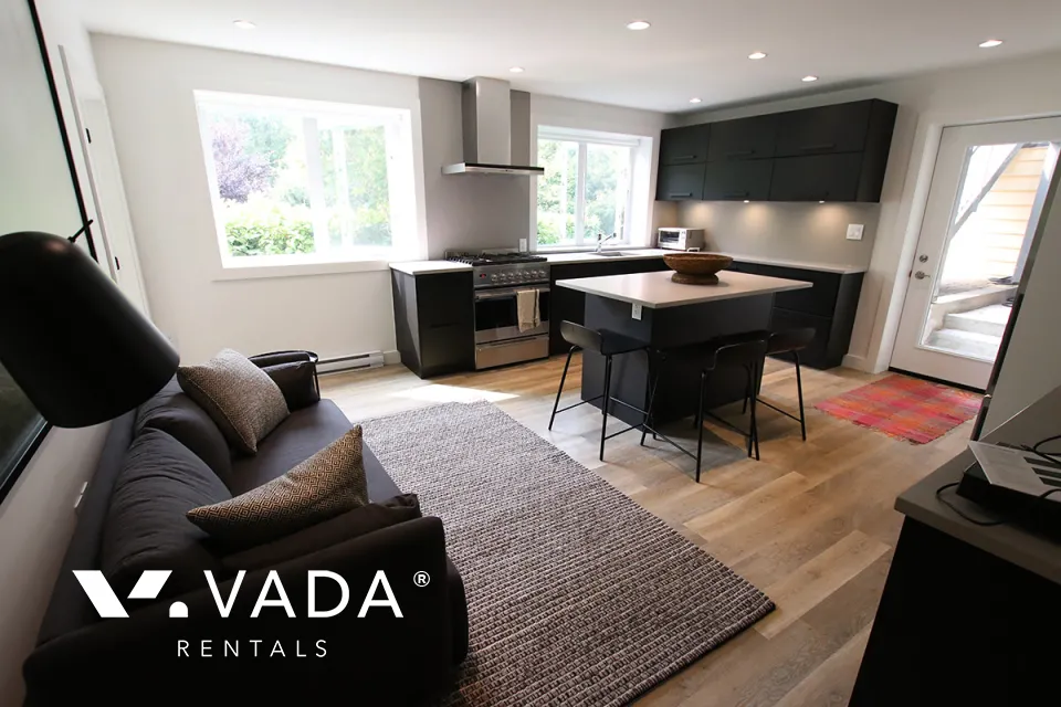 Point Grey - Furnished 2 Bedroom Garden Suite For Rent in Vancouver at 3995 West 23rd Avenue, Vancouver, BC