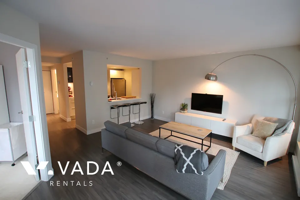 Pacific Point in Downtown - Furnished 2 Bedroom Apartment For Rent in Vancouver at 601 - 1323 Homer Street, Vancouver, BC