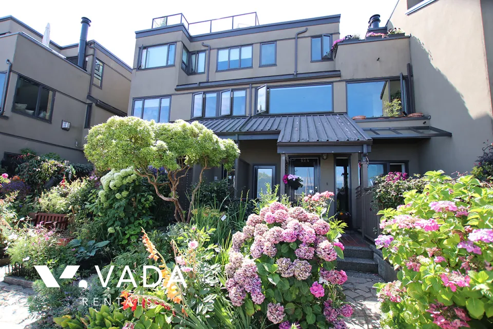 Heather Point in Olympic Village - Furnished 2 Bedroom Townhouse For Rent in Vancouver at 822 Millbank, Vancouver, BC