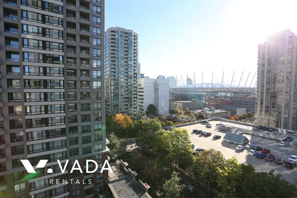 Yaletown Park in Yaletown - Furnished 1 Bedroom Apartment For Rent in Vancouver at 1303 - 977 Mainland Street, Vancouver, BC