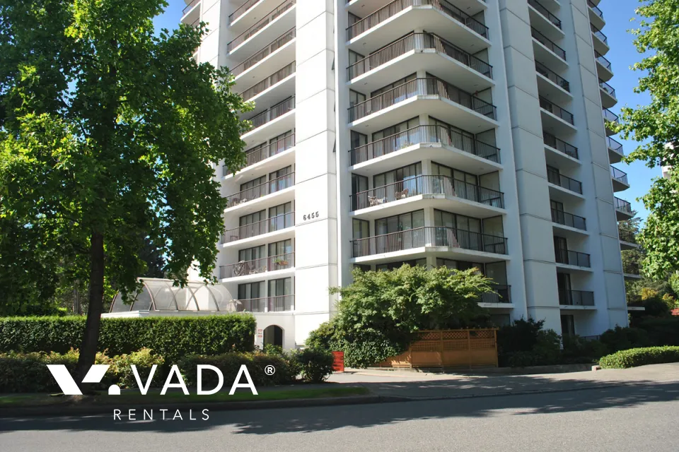 Parkside Manor in Metrotown - 1 Bedroom Apartment For Rent in Burnaby at 1403 - 6455 Willingdon Avenue, Burnaby, BC