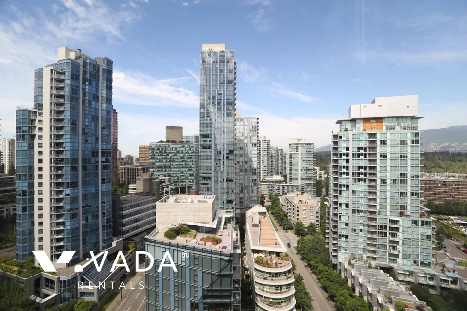 Harbourside Park in Coal Harbour - Furnished 1 Bedroom Apartment For Rent in Vancouver at 1803 - 588 Broughton Street, Vancouver, BC