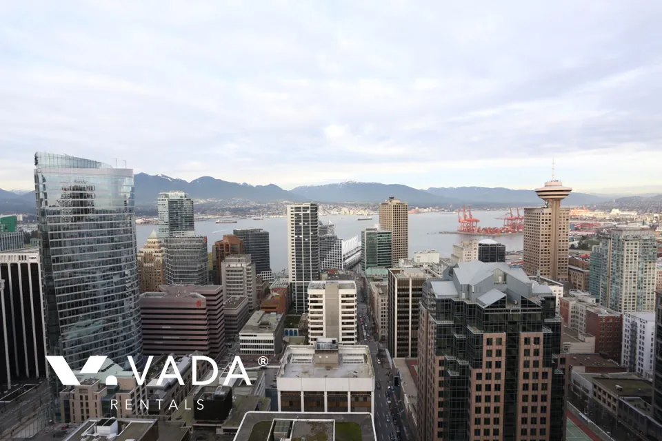 Private Residences at Hotel Georgia in Downtown - Furnished 1 Bedroom Apartment For Rent in Vancouver at 3503 - 667 Howe Street, Vancouver, BC