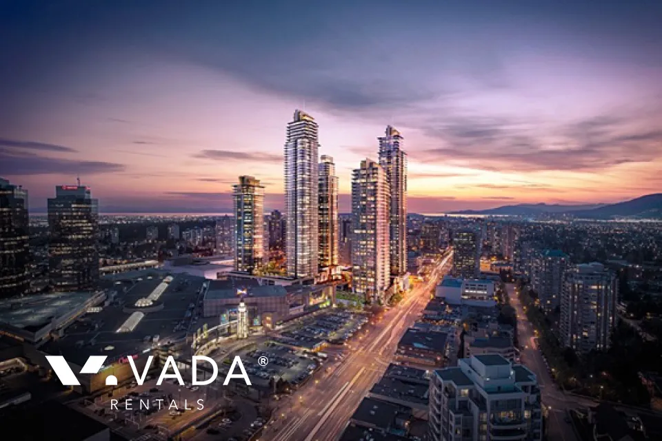 Station Square in Metrotown - 1 Bedroom Apartment For Rent in Burnaby at 3305 - 4688 Kingsway, Burnaby, BC