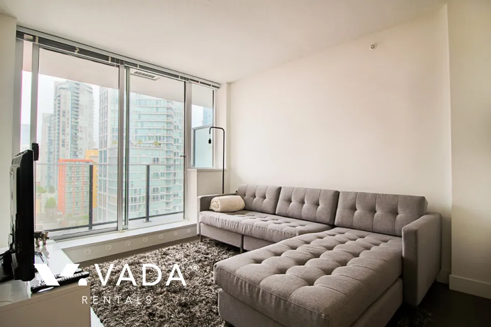 The Rolston in Downtown - Furnished 1 Bedroom Apartment For Rent in Vancouver at 1105 - 1325 Rolston Street, Vancouver, BC