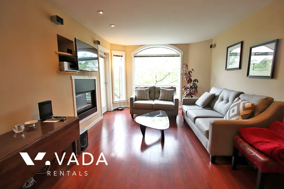 Chilco Park in The West End - Furnished 1 Bedroom Apartment For Rent in Vancouver at 402 - 1010 Chilco Street, Vancouver, BC, V6G 2R6