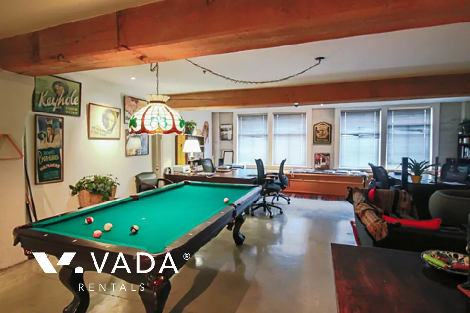 The Globe in Gastown - Furnished 2 Bedroom Live Work Loft For Rent in Vancouver at 3A - 34 Powell Street, Vancouver, BC
