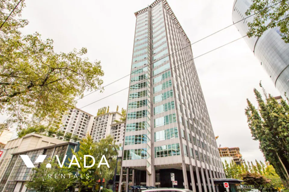 Electra in Downtown - Furnished 1 Bedroom Apartment For Rent in Vancouver at 408 - 989 Nelson Street, Vancouver, BC