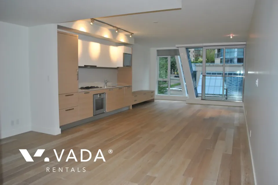 West Pender Place in Coal Harbour - 1 Bedroom Live Work Apartment For Rent in Vancouver at 408 - 1477 West Pender Street, Vancouver, BC