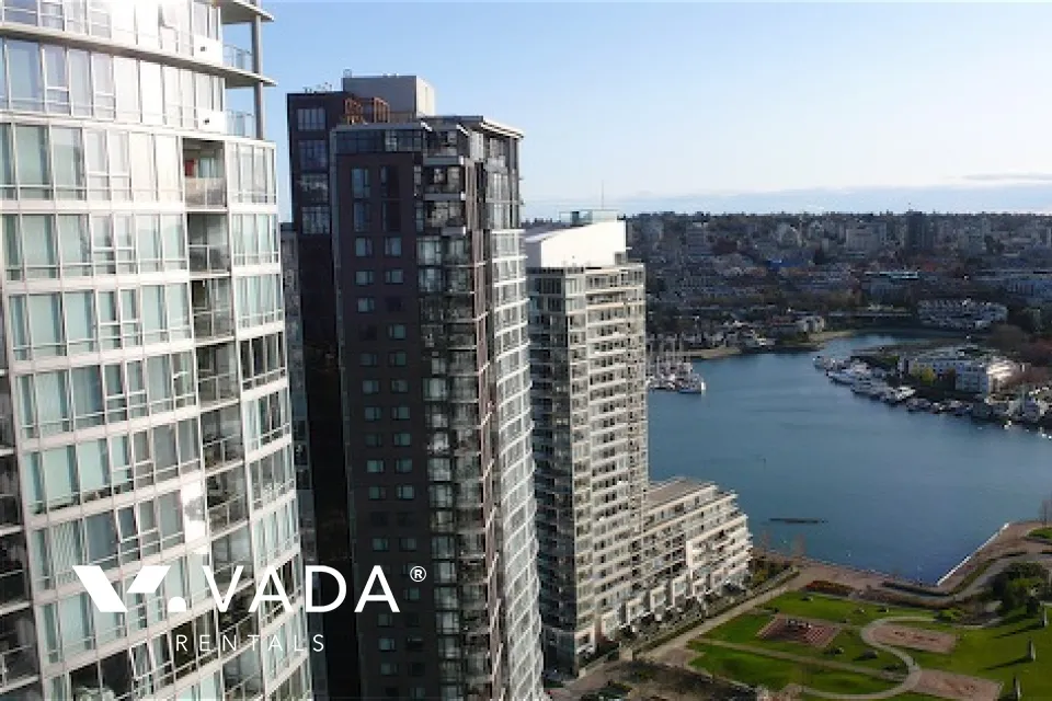 Azura in Yaletown - Furnished 1 Bedroom Apartment For Rent in Vancouver at 3206 - 1495 Richards Street, Vancouver, BC