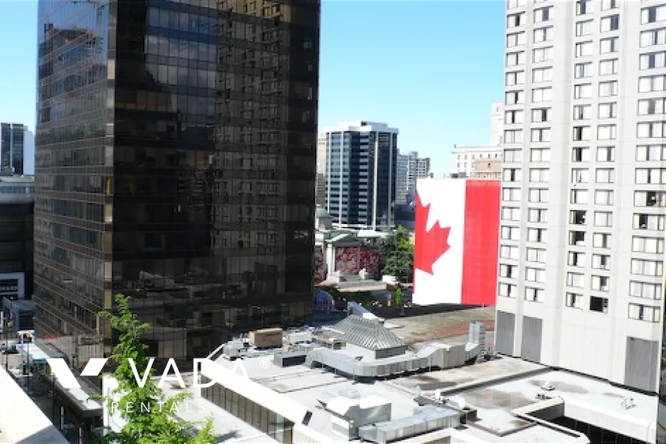The Hudson in Downtown - Furnished 1 Bedroom Apartment For Rent in Vancouver at 1305 - 610 Granville Street, Vancouver, BC