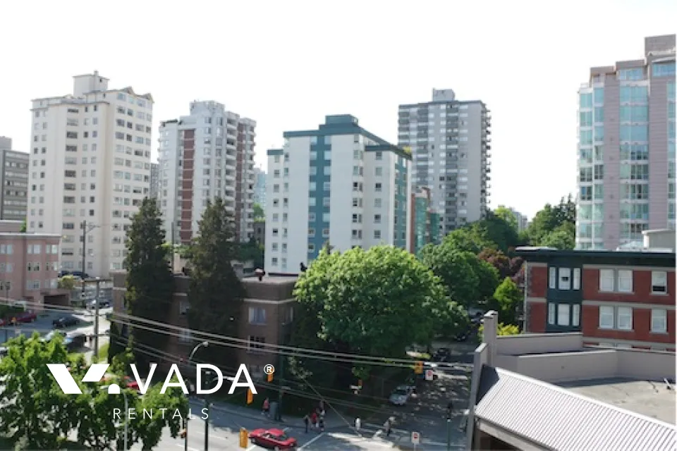 City View in Downtown - 1 Bedroom Apartment For Rent in Vancouver at 705 - 1045 Haro Street, Vancouver, BC
