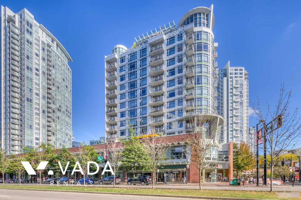Aquarius III in Yaletown - Furnished 1 Bedroom Apartment For Rent in Vancouver at 1002 - 189 Davie Street, Vancouver, BC