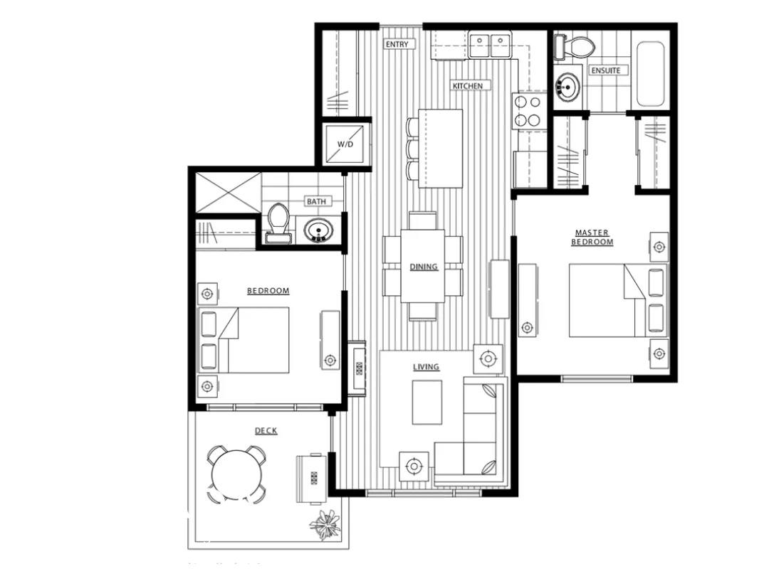 Athenry Gate in Willoughby - 2 Bedroom Apartment For Rent in Langley at 116 - 20861 83rd Avenue, Langley, BC, V2Y 0M8 - Floor Plan
